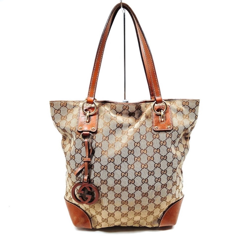 Gucci Handbag Brown Canvas